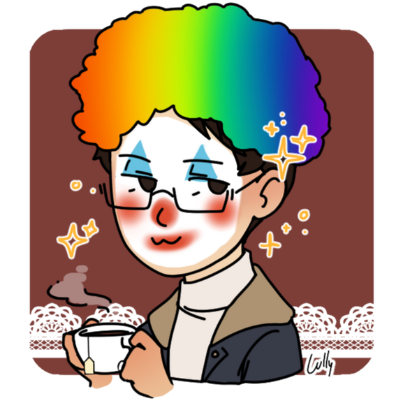 picrew of me but as a clown. as a treat FKDGFDJK